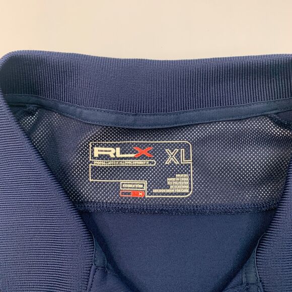 RLX Ralph Lauren Polo Shirt Mens XL Extra Large Navy Desert Forest Golf Club - Picture 3 of 10